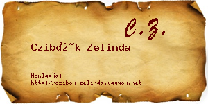 Czibók Zelinda névjegykártya